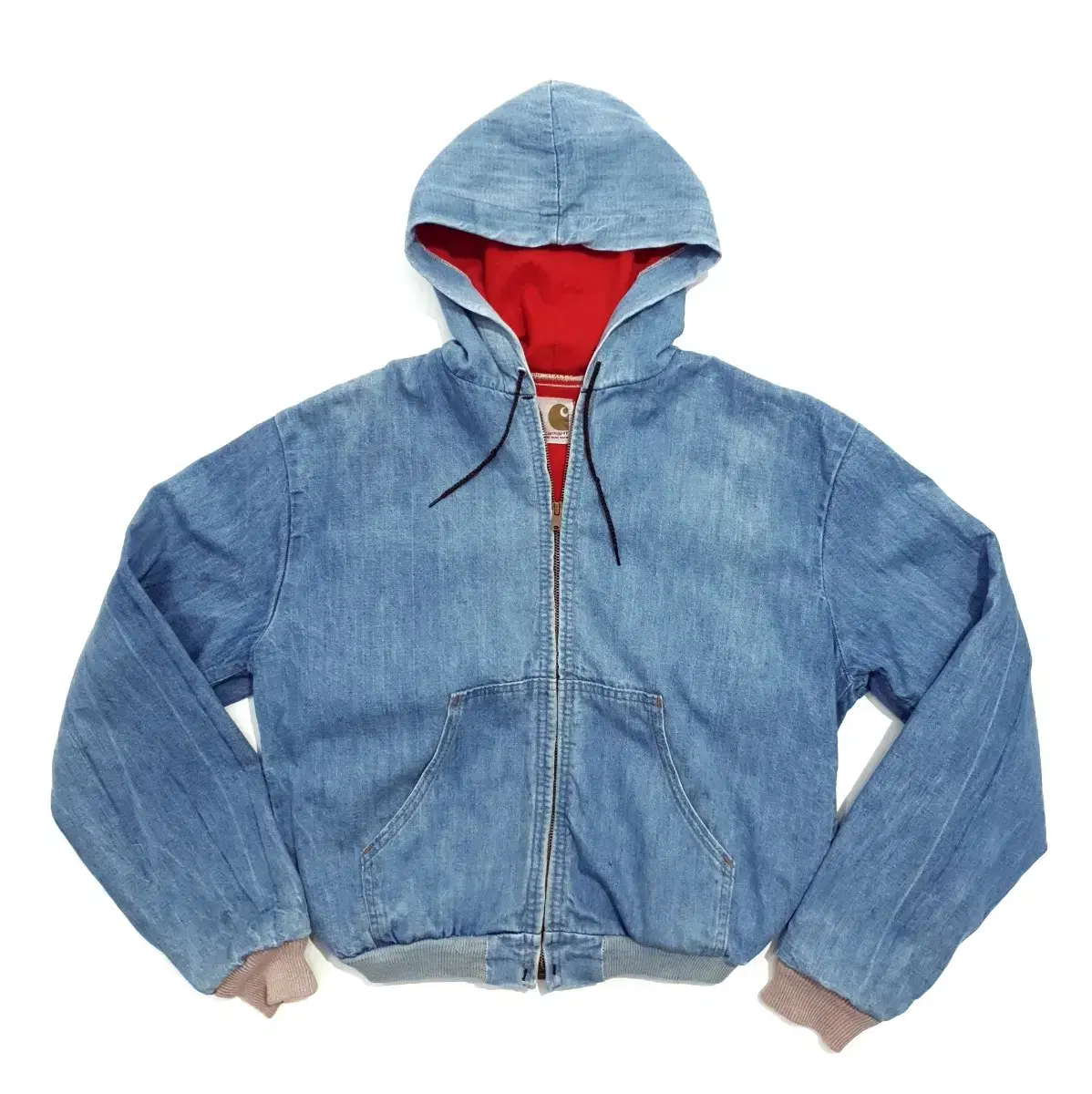 Calhart 70s Denim Hooded Zip-up Jacket S 100