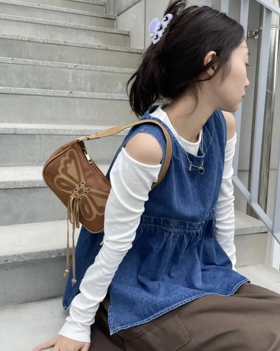 김아홉 ming denim vest