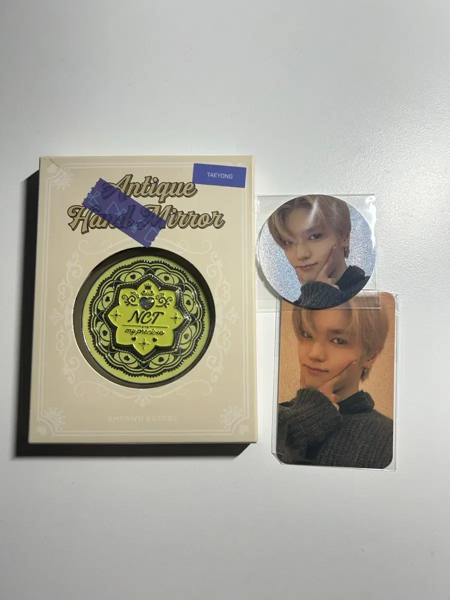 bulk))nct hand mirror photocard set wts taeyong photocard hand mirror set