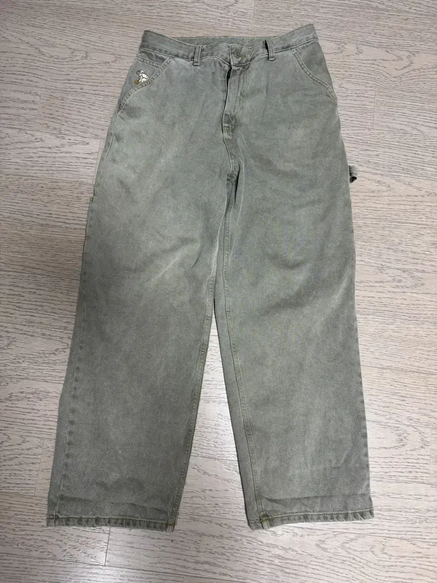 위캔더스 draggy work pants (olive)