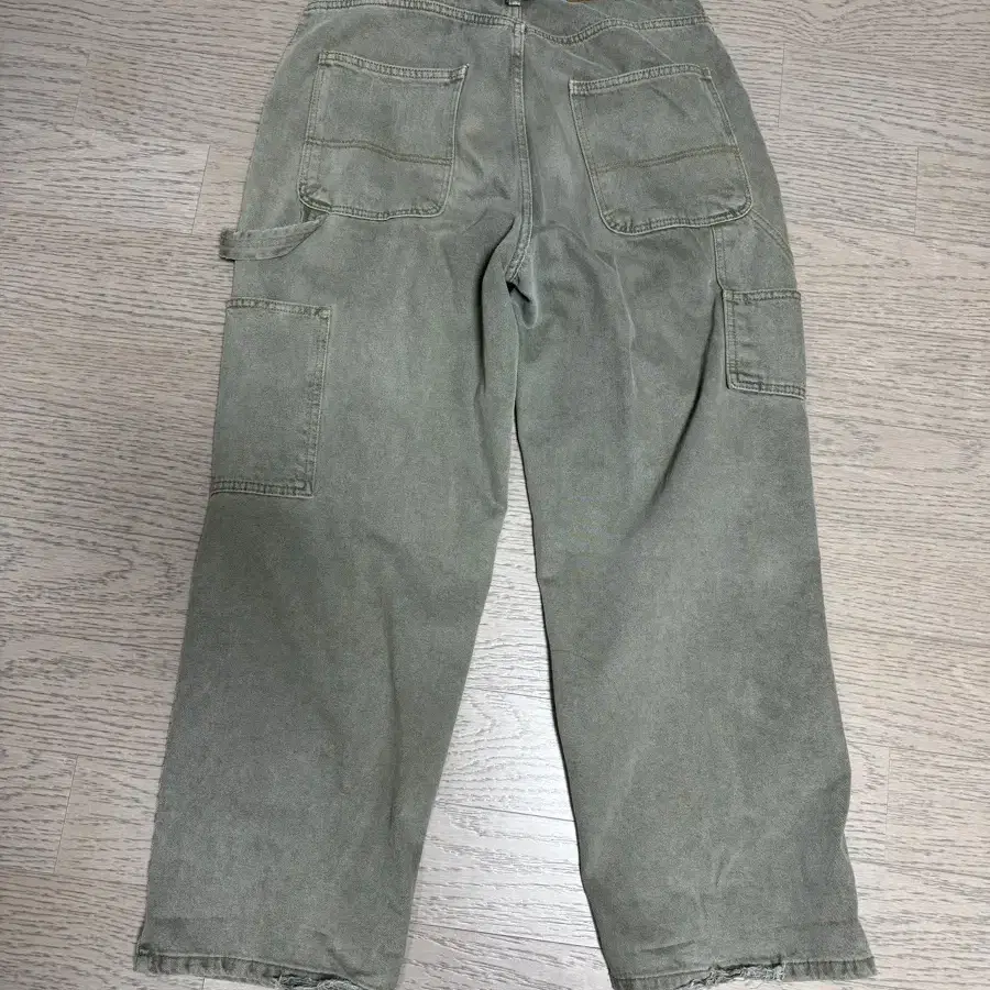 위캔더스 draggy work pants (olive)