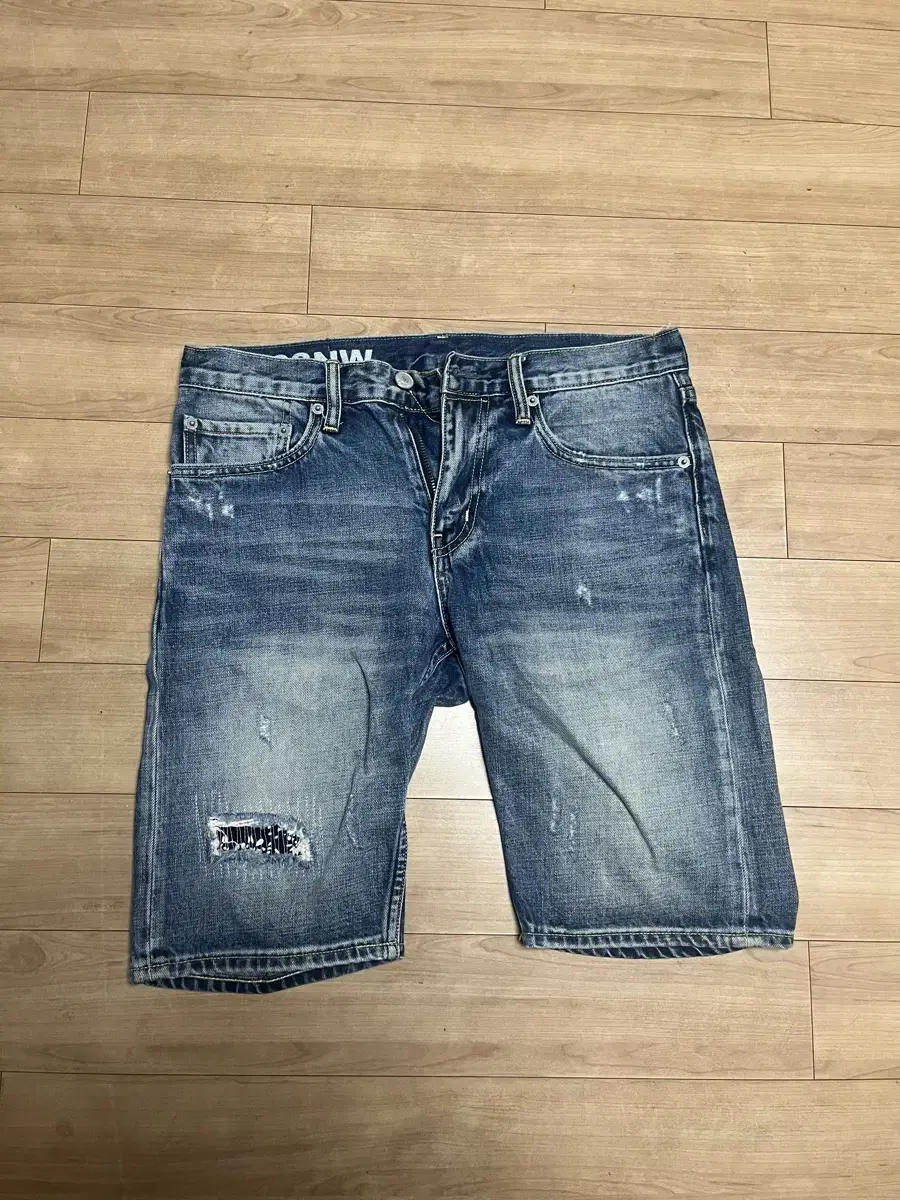 Bead Beam Denim Shorts 30 SocialCulture