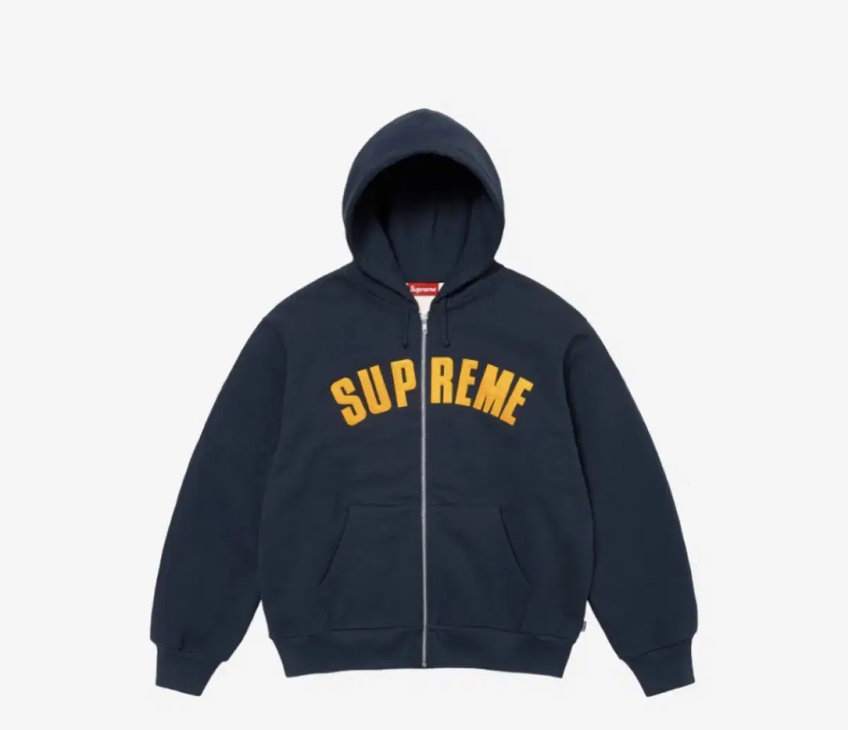 Supreme Arc Thermal Lined Zip-Up Hooded Sweatshirt Navy - 24FW