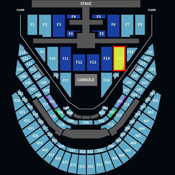 NCT 127 엔시티 127 1월18일 첫콘 F15구역