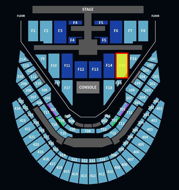 NCT 127 엔시티 127 1월18일 첫콘 F15구역