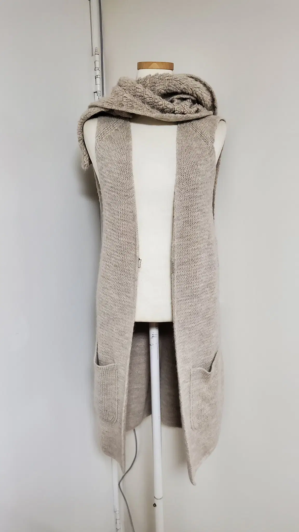 SYSTEM System Wool Knit Long Vest