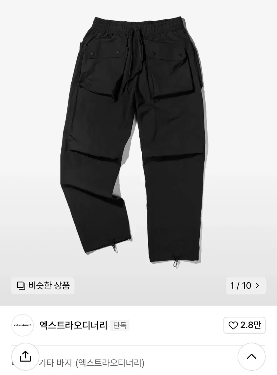 Extraordinary Utility Nylon Pants Black