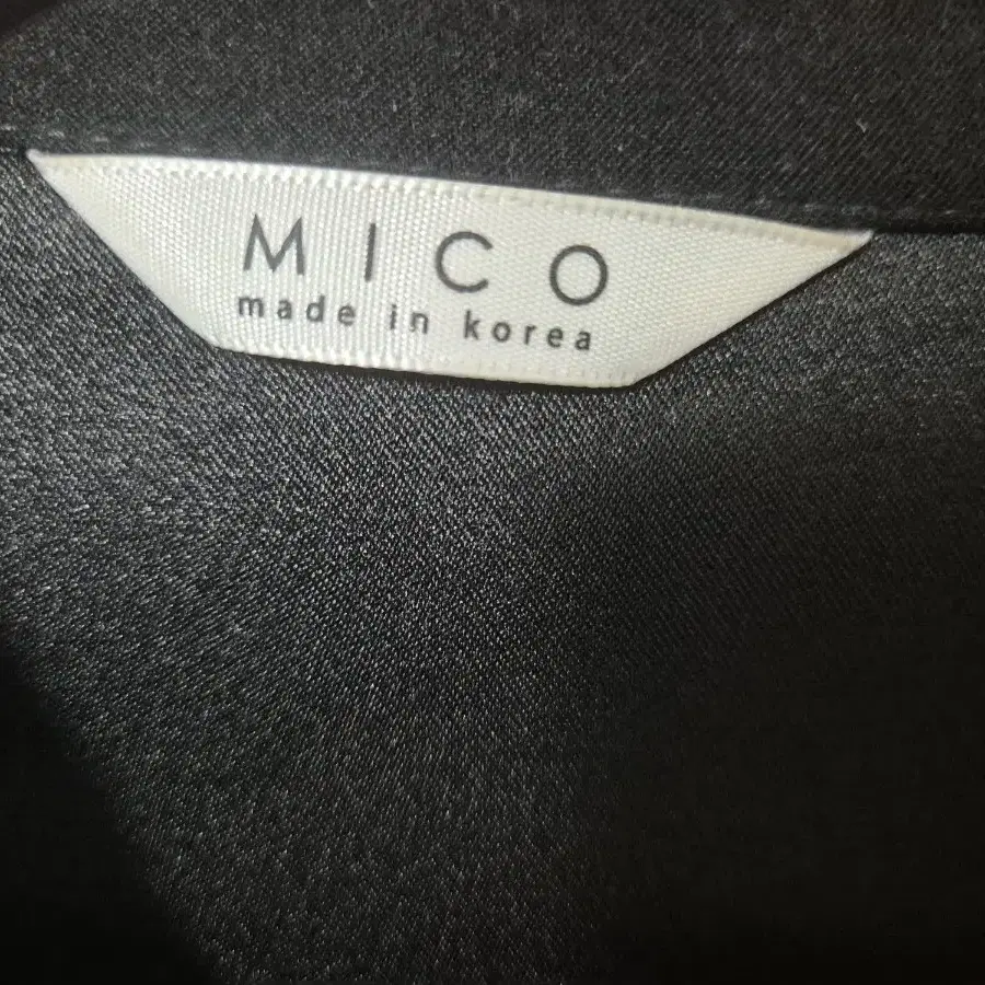 블랙 단추 카라 셔츠 원피스(44사이즈 추천) MICO 미코