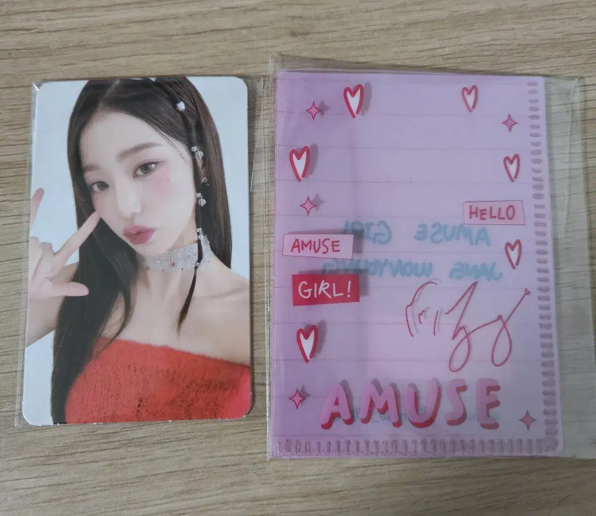 Amuse jang wonyoung photocard