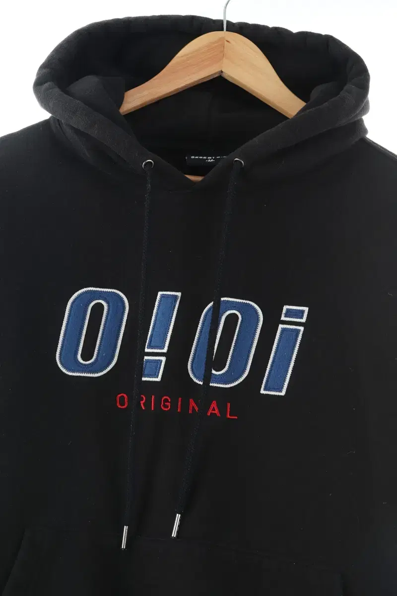 (M) O.I.O.I. Hoodie Black Brushed Old School-103B9