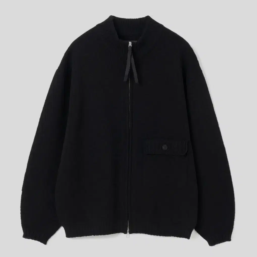 로드존그레이 가디건 zip up wool cardigan