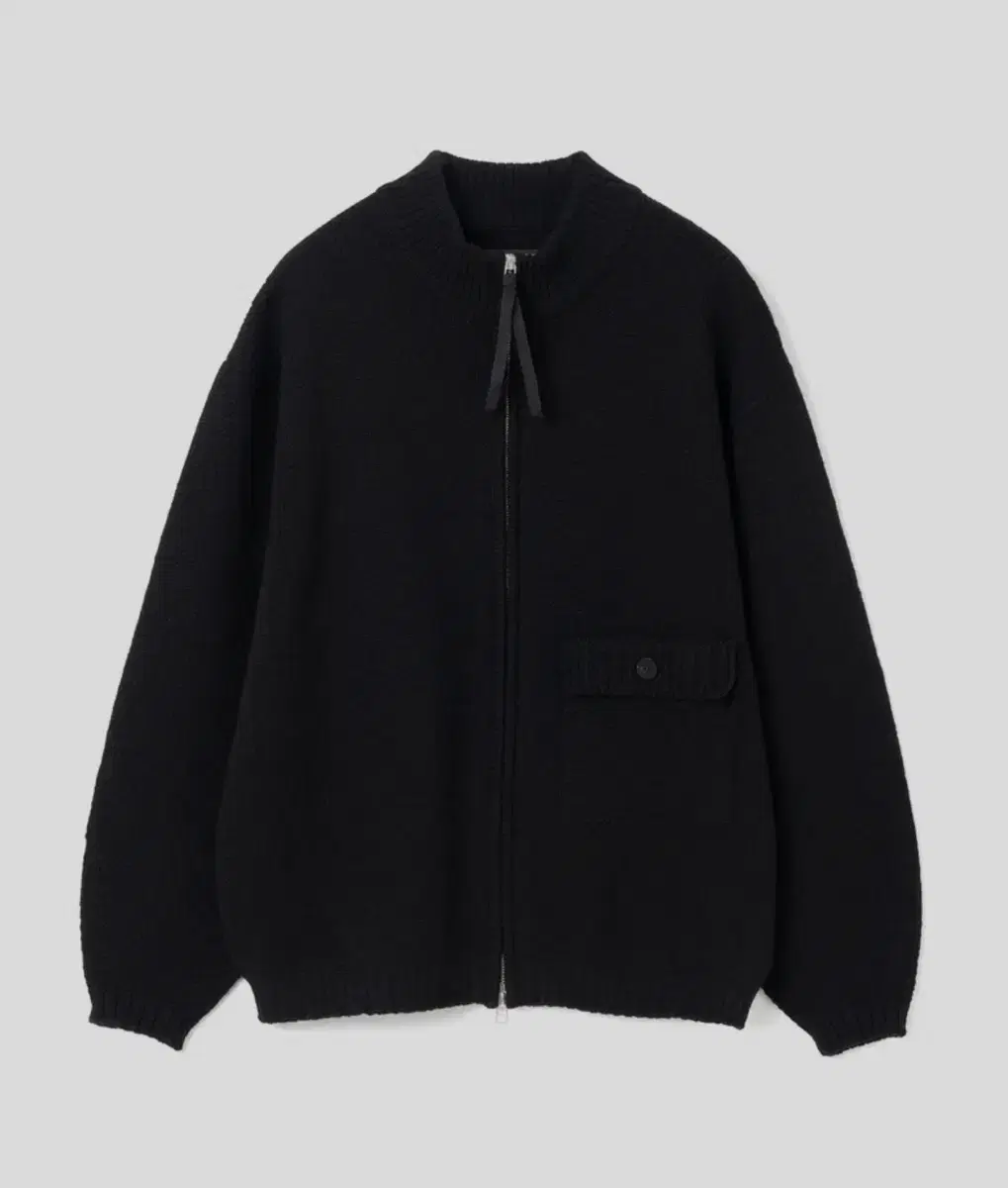 로드존그레이 가디건 zip up wool cardigan