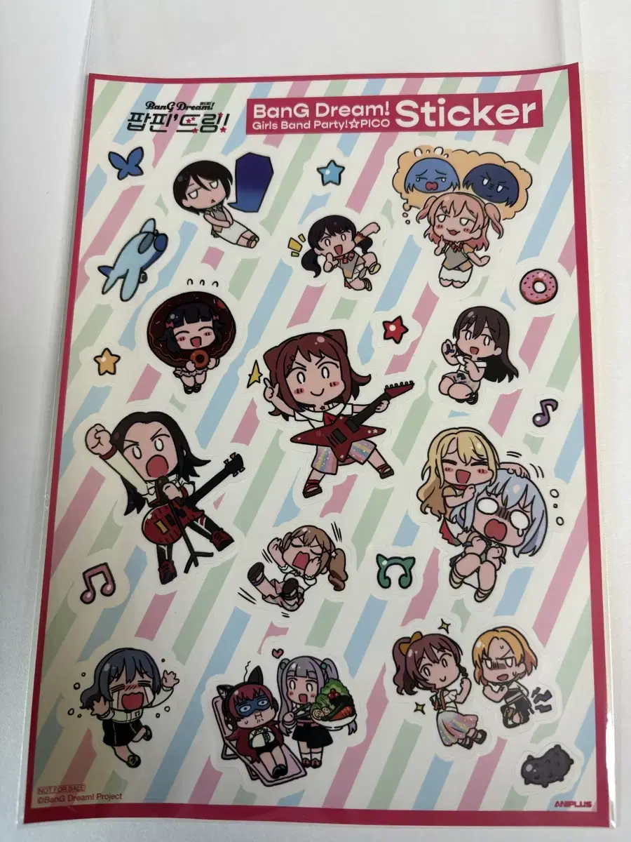 Bangdream The Movie Popinjay pre-order benefit stickers