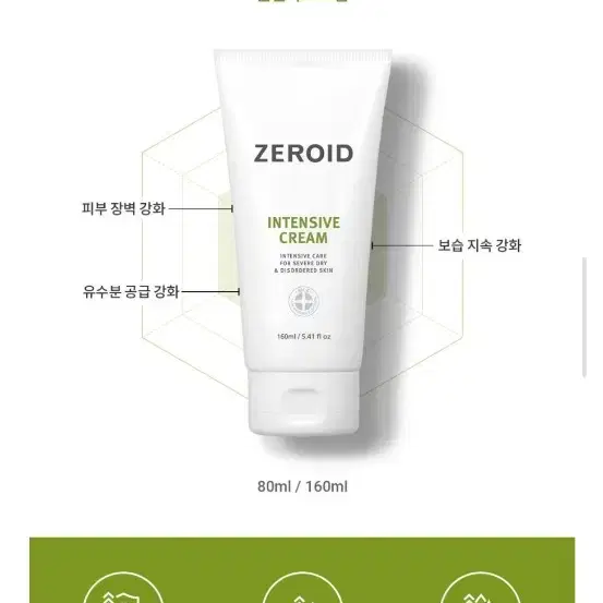 zeroid 인텐시브 크림 80ml 본품