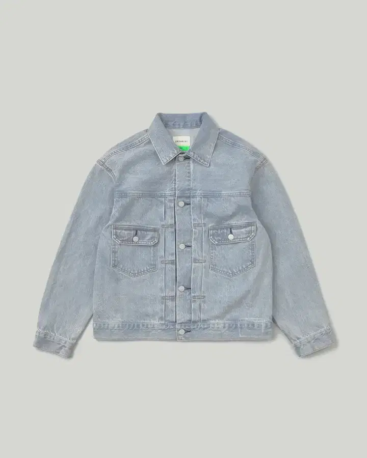 2, M) khakis double pocket jin denim jacket light blue