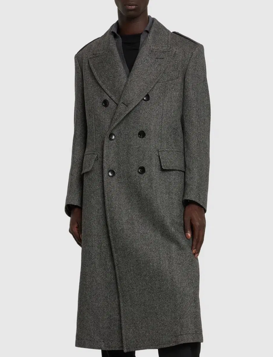 Tom Ford / 23FW Herringbone Long Coat / 50