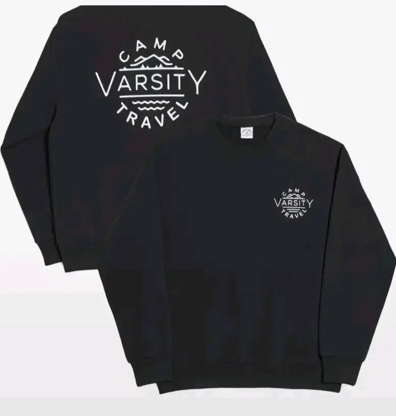 Camp Varsity Sweatshirt Black Unisex