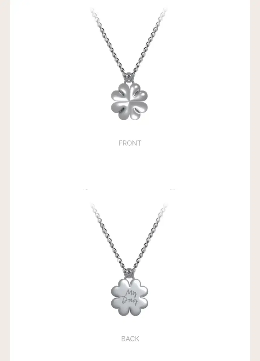 Day 6 Necklace Klon Gift Cone Four Leaf Clover