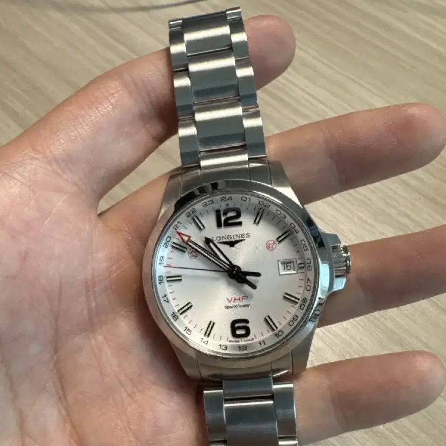 론진 VHP GMT 흰판 판매합니다. [41mm]