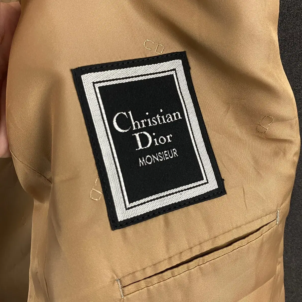 빈티지 CHRISTIAN DIOR 울 블레이저 자켓