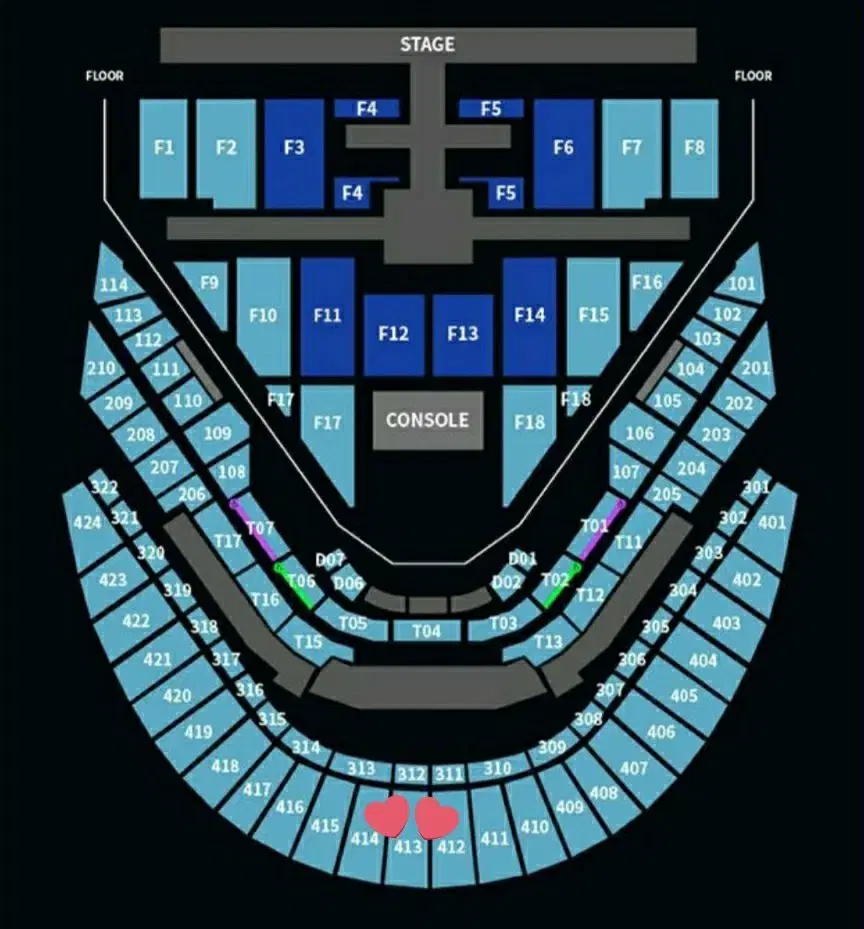 NCT 127 엔시티 콘서트 막콘 4층 413구역 원가양도