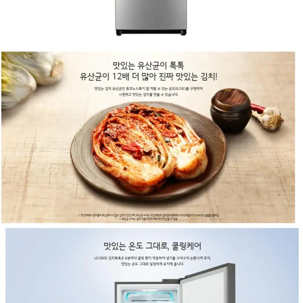 LG DIOS 스탠드 김치냉장고 405 L