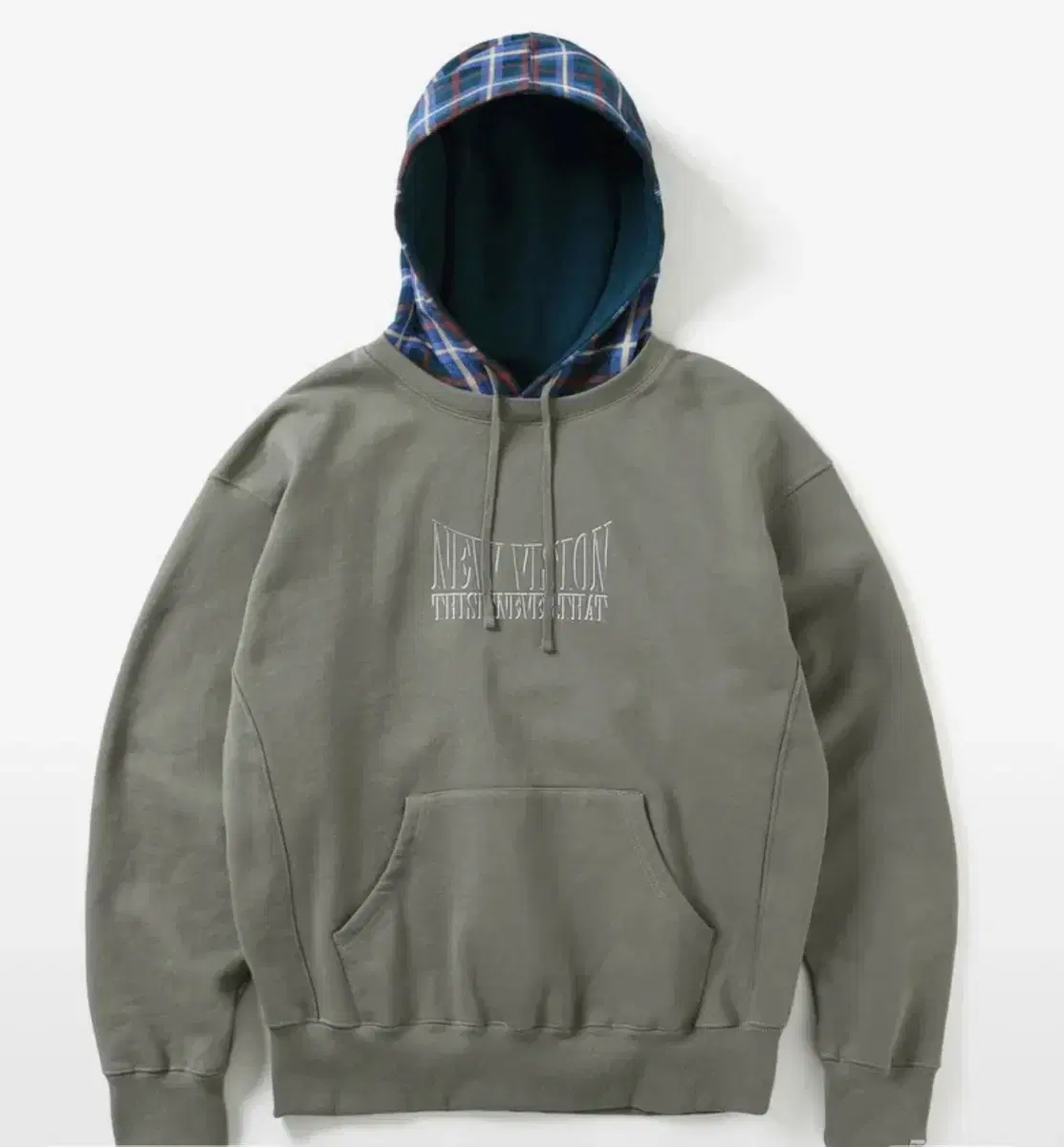 디스이즈네버댓 후드티 bold check hoodie S