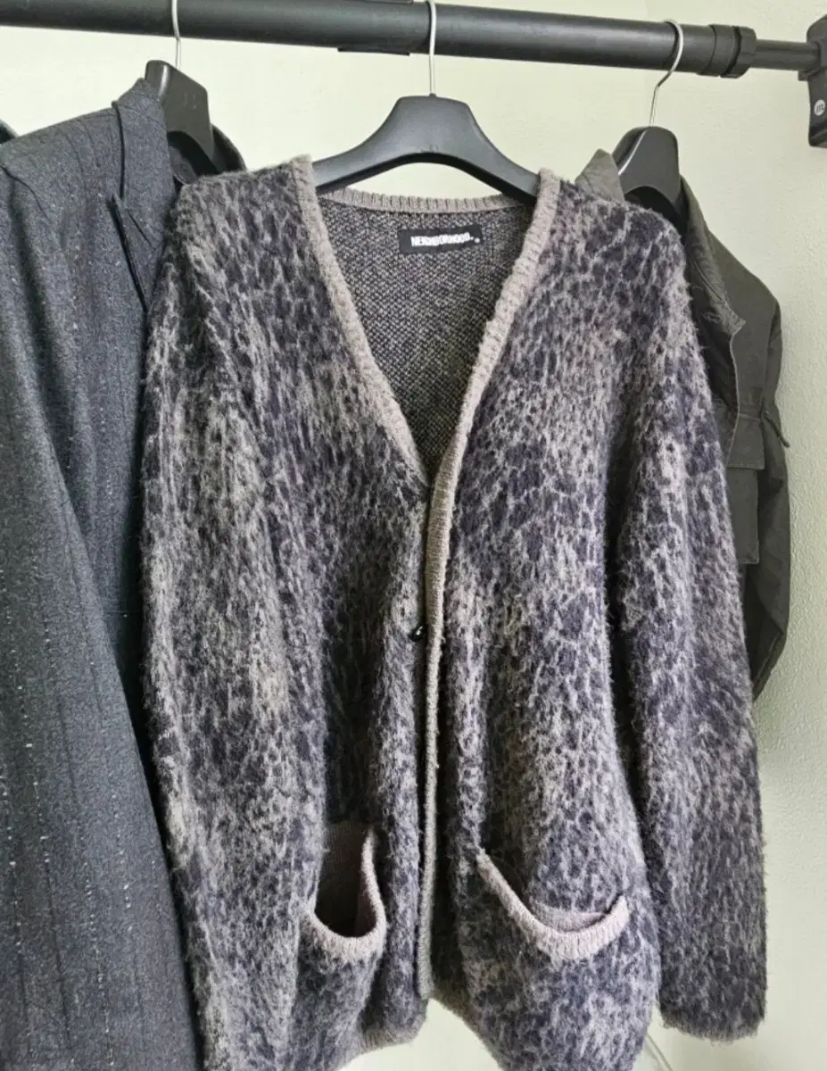 Neighborhood Leopard Mohair Cardigan sells