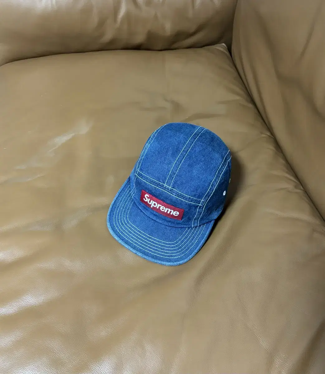 Supreme 슈프림 데님 캠프캡 모자 (Washed Denim)