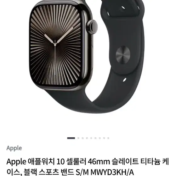 [미개봉)애플워치10 티타늄 슬레이트 46mm 블랙스포츠