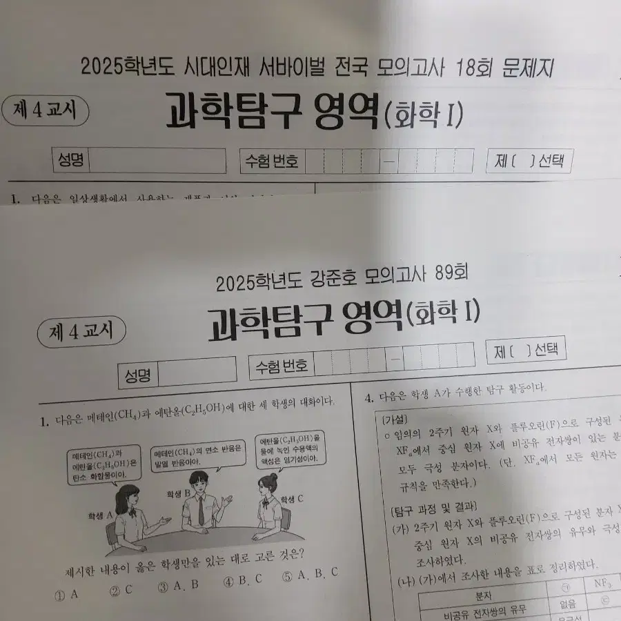 2025 시대인재 화학 모의고사