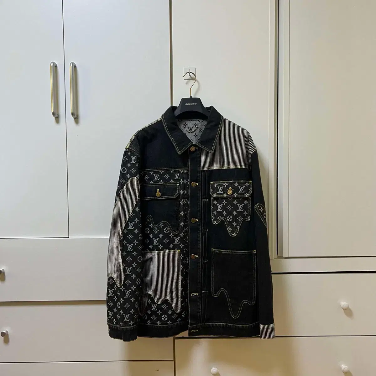 [Good Condition/52]Louis Vuitton Nigo Crazy Denim Jacket