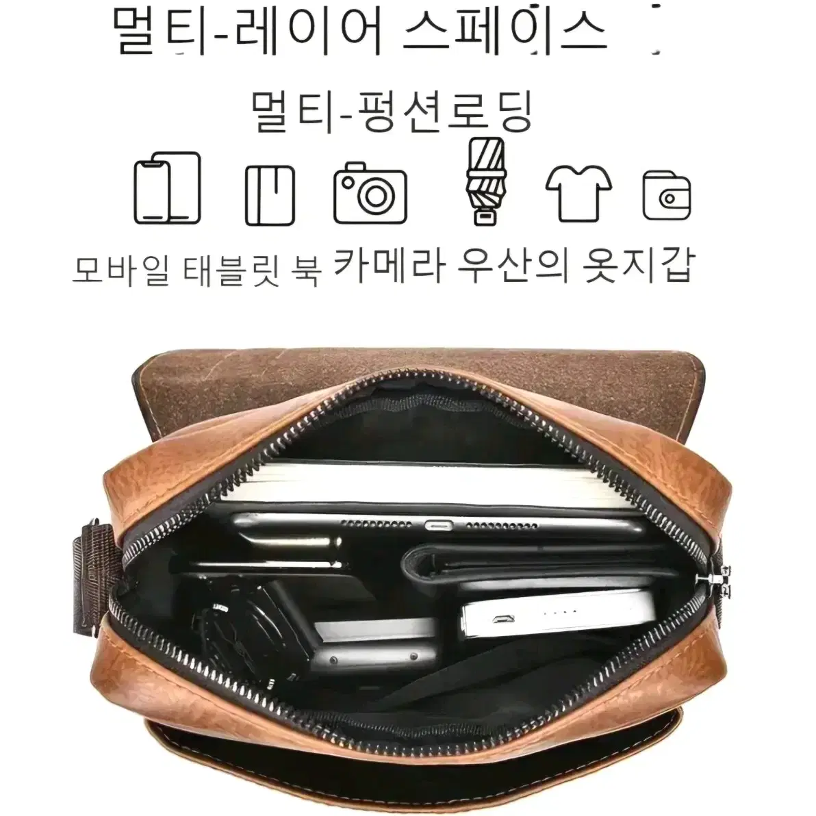 (미사용) 남성용 숄더백 가죽가방 팝니다.