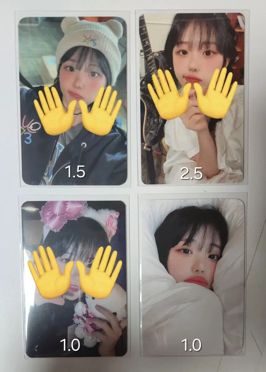 QWER hina unreleased photocard sells