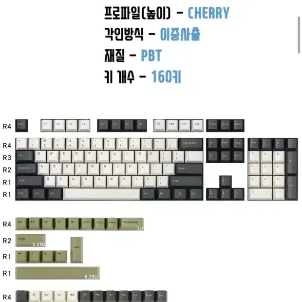 사오파오 올리브 GMK 키캡