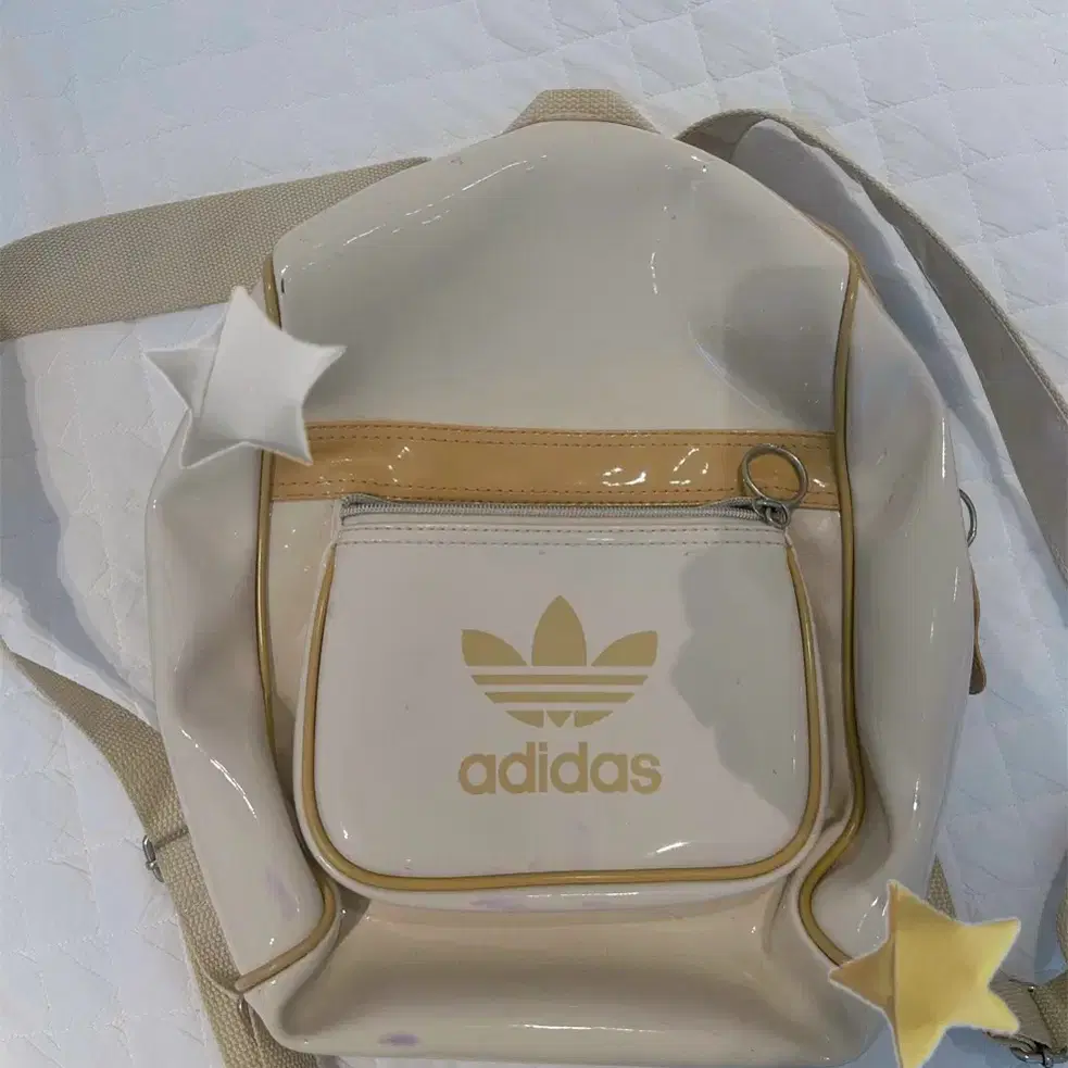 아디다스 adidas  빈티지 가방 베이지