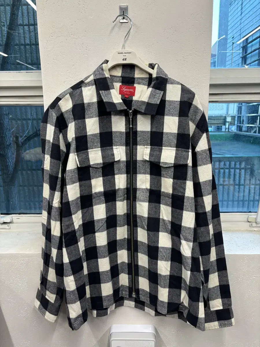 [L] Supreme Zip-Up Shirt