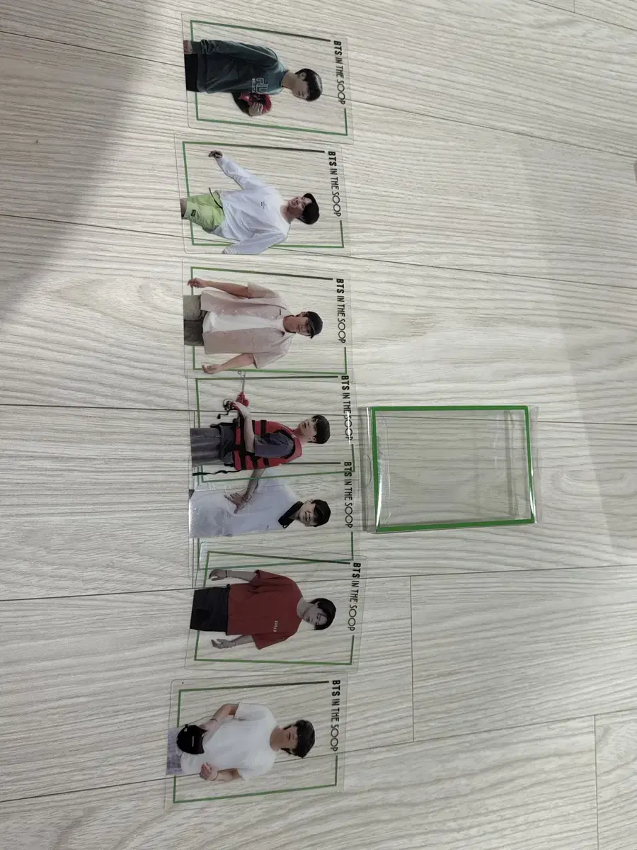 bts in the soop transparent photocard bts in the soop