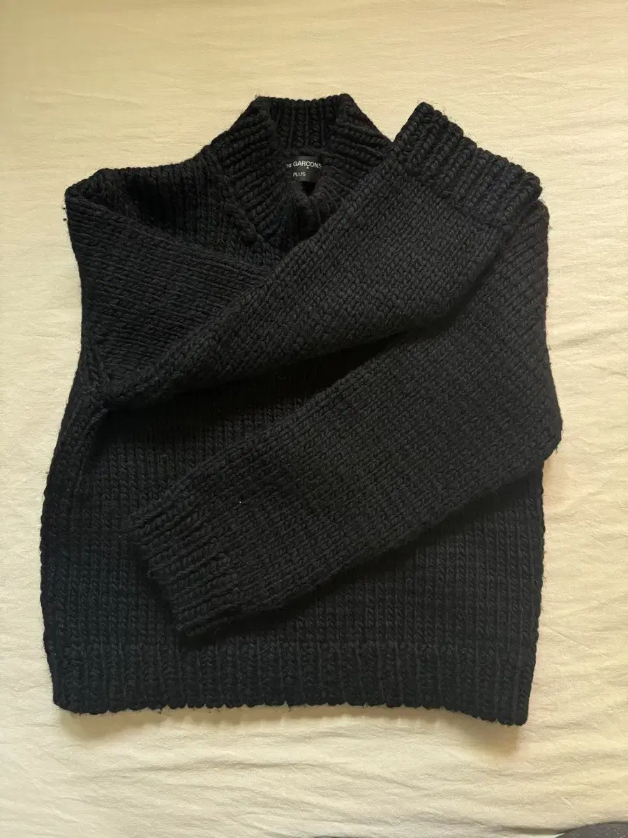 Comme des Garçons Song Homme Plus Black Wool Knit S