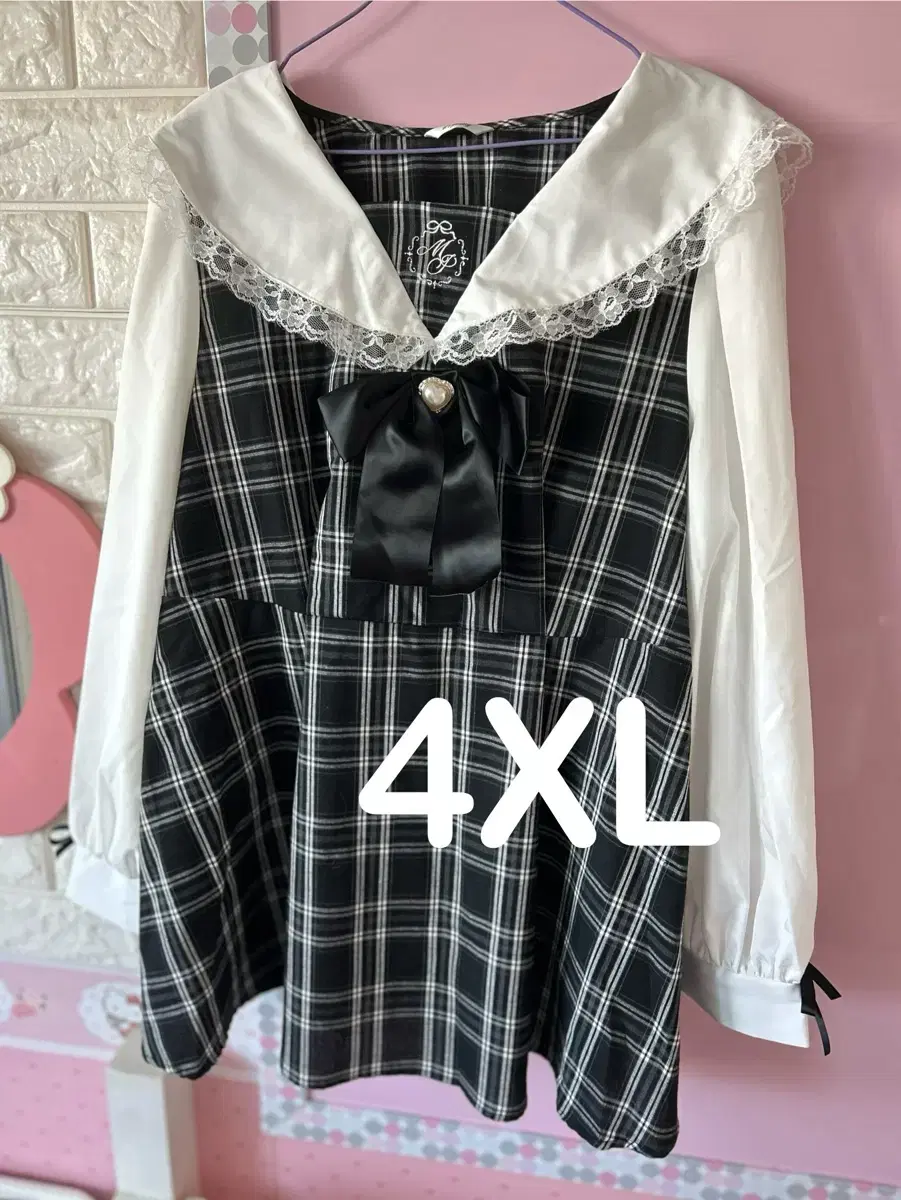 아베일 마조레티 avail majoretty 블랙 체크 셋업 4L