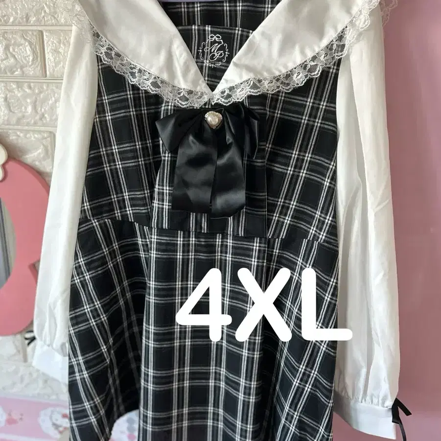 아베일 마조레티 avail majoretty 블랙 체크 셋업 4L