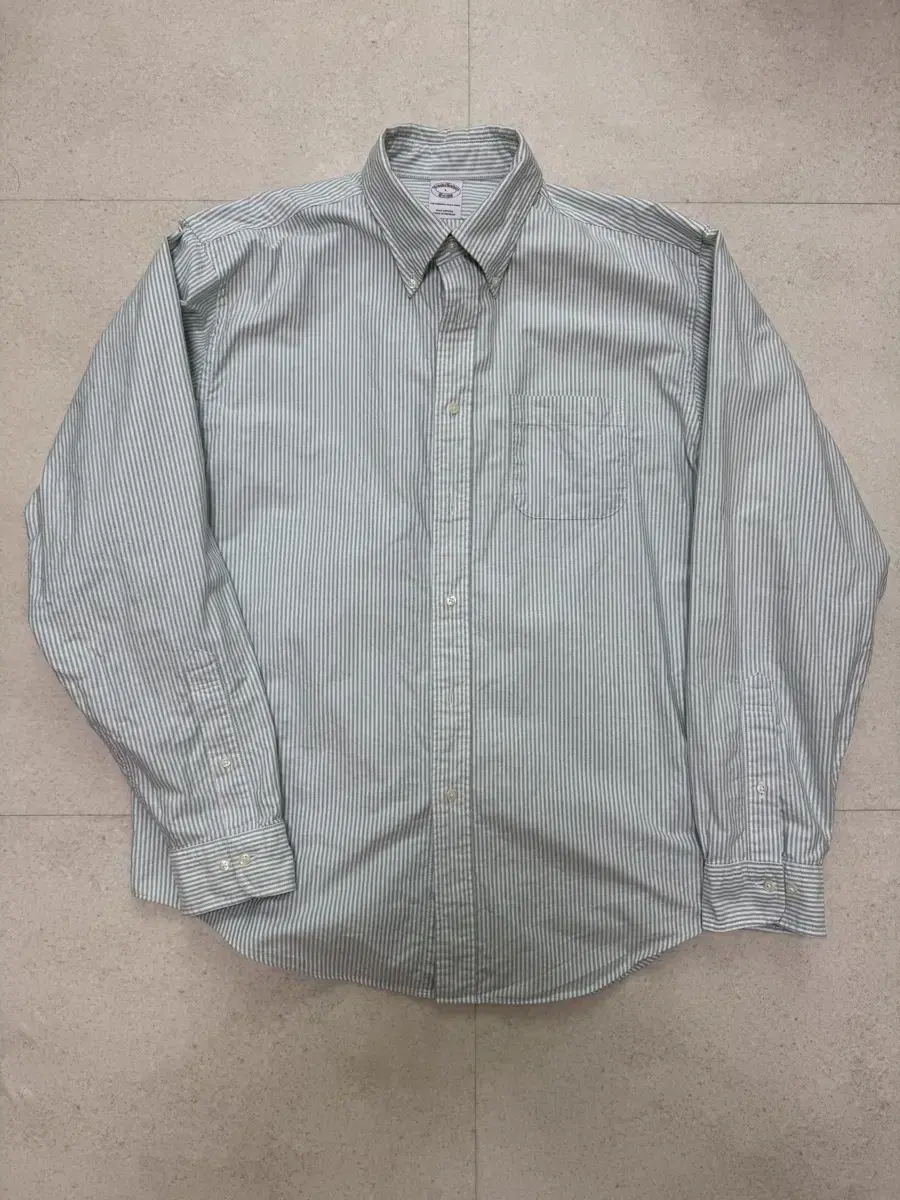 Brooks Brothers Striped Shirt Green L