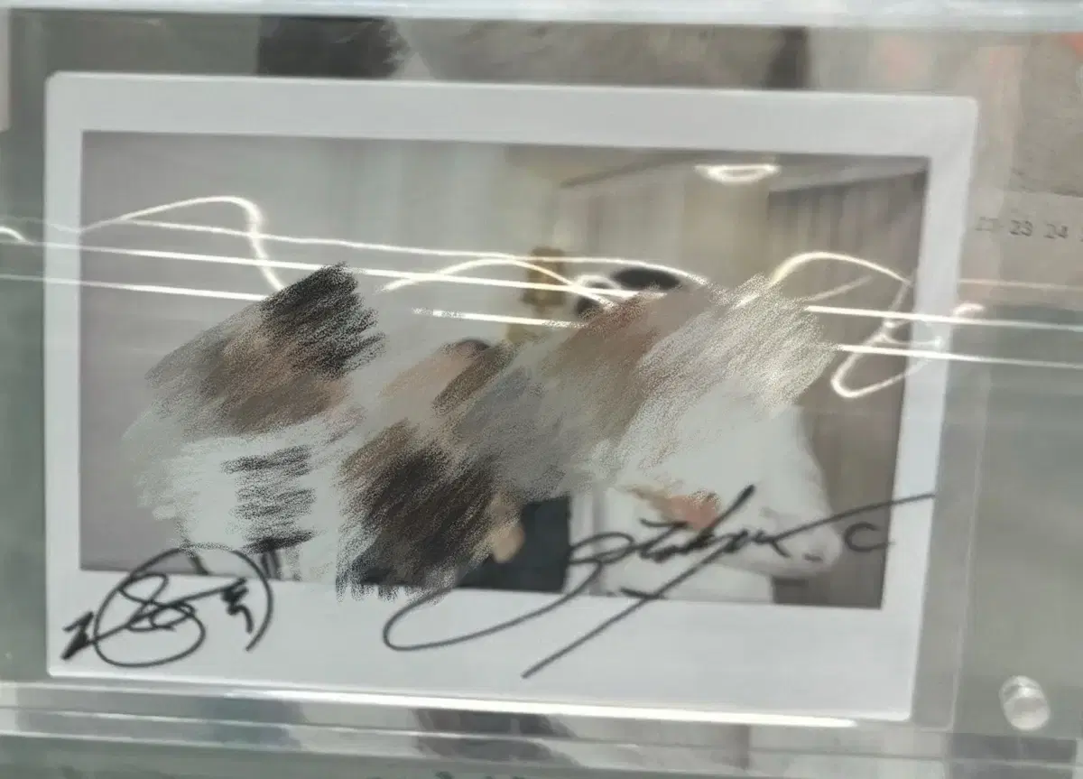 apink jung eunji autographed pola sign polaroid wts