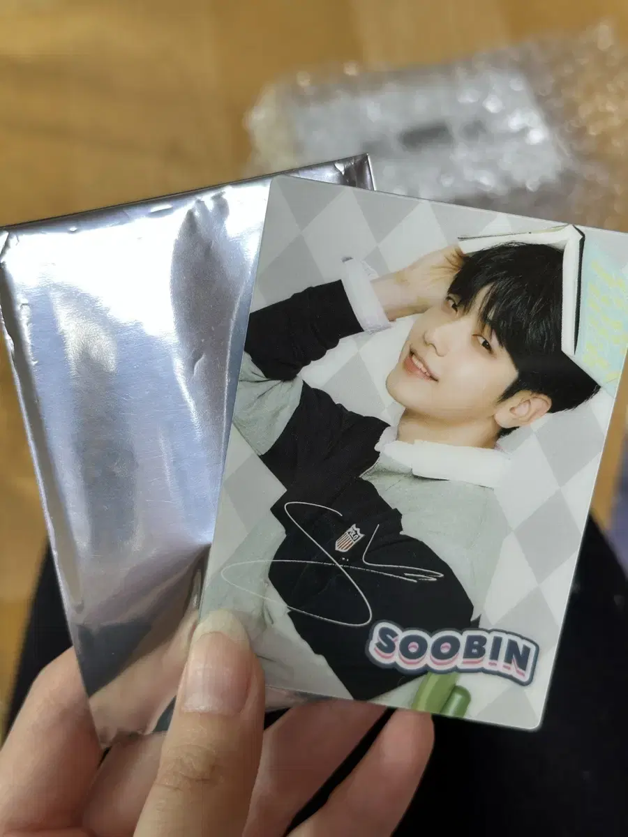 TXT Japanese Cafe soobin photocard poka