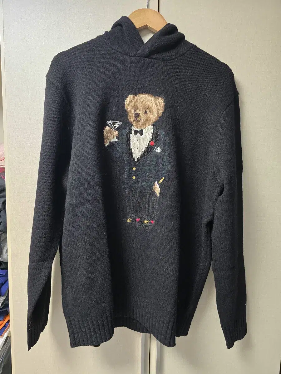 Polo Bear Knit Hoodie XL