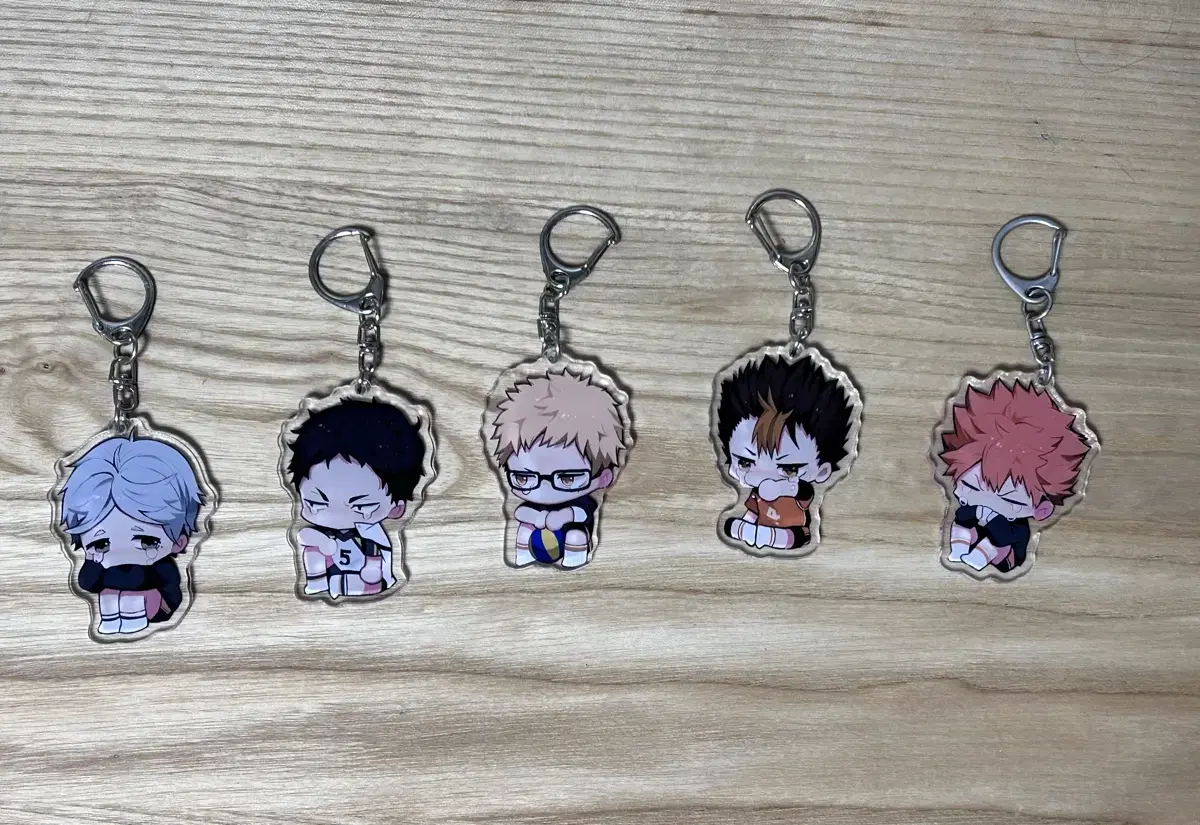 Haikyuu SD character acrylic keyring