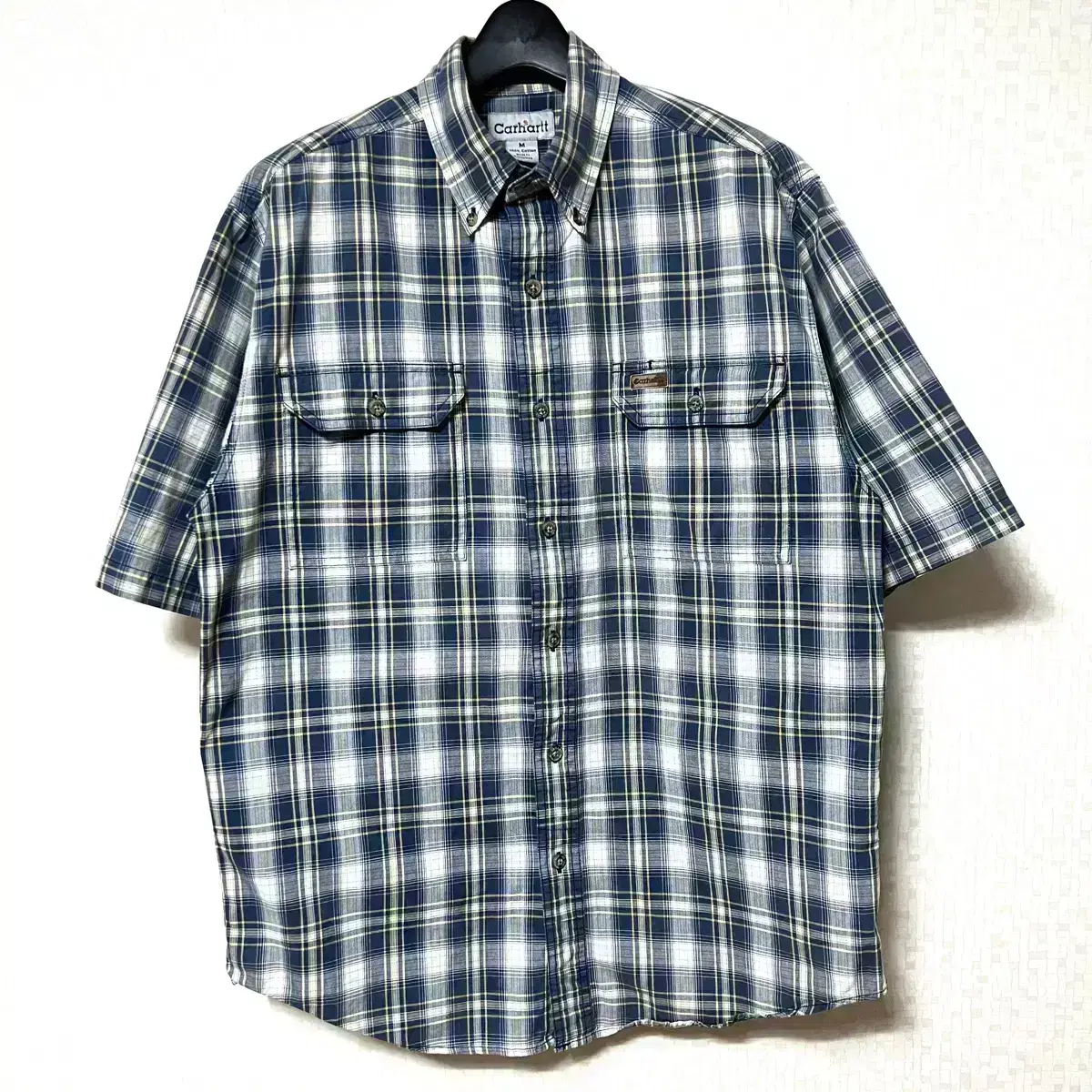 [M,95]Calhart Check Short Sleeve Shirt Nambang