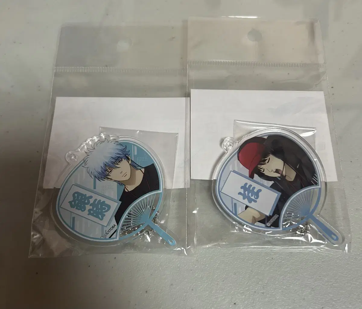 (Unsealed) Eunhon tower record Gintoki, Katsura acrylic keyring Wts.