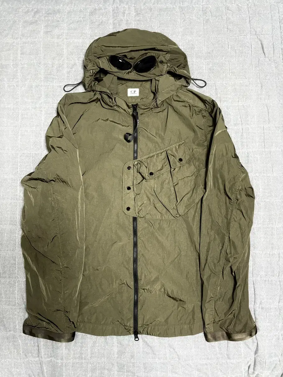 [XL] CP Company Windbreaker CHROME-R Goggle Jacket Khaki