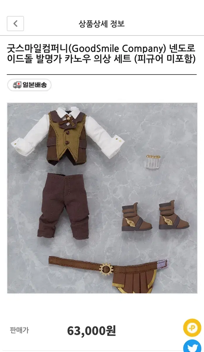 Inventor Kanou Nendodol Costume for sale